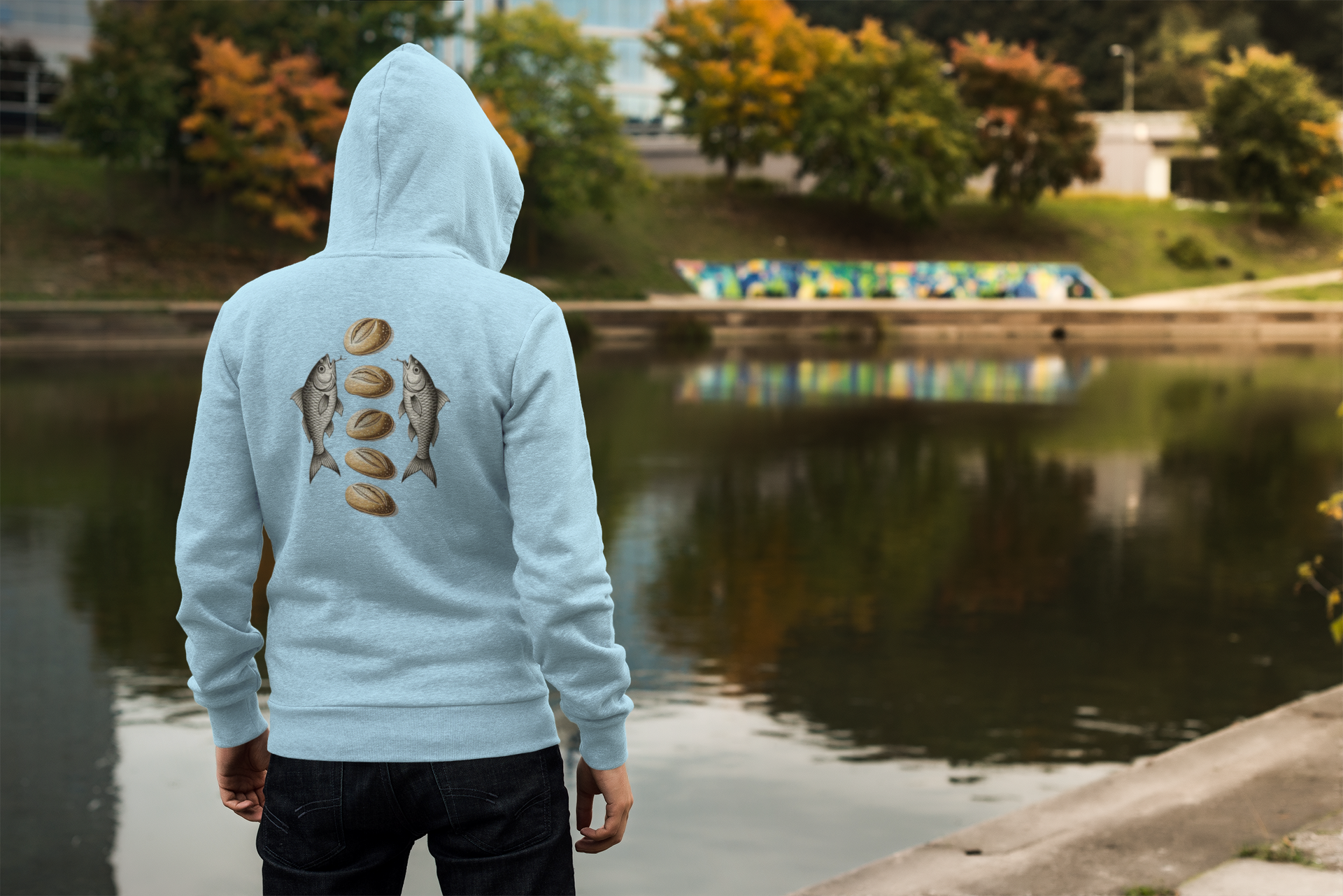 Luminus Hoodie '5 Bread 2 Fish'