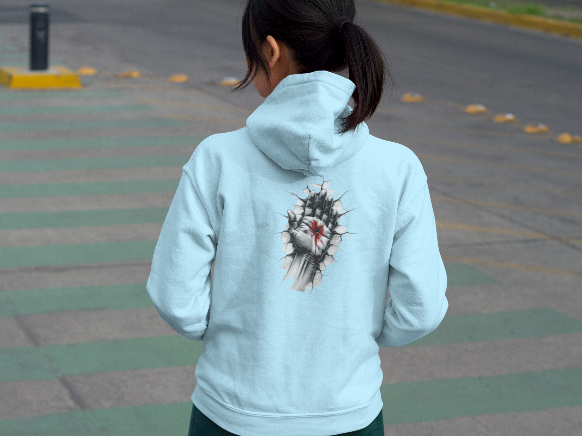 Luminus Hoodie 'Hand Piercing'