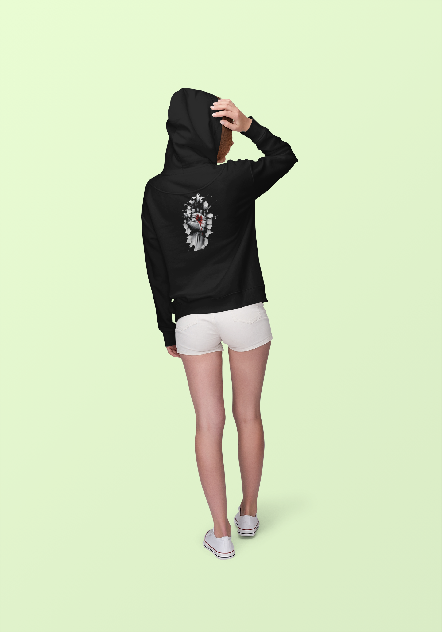 Shadow Hoodie 'Hand Piercing'