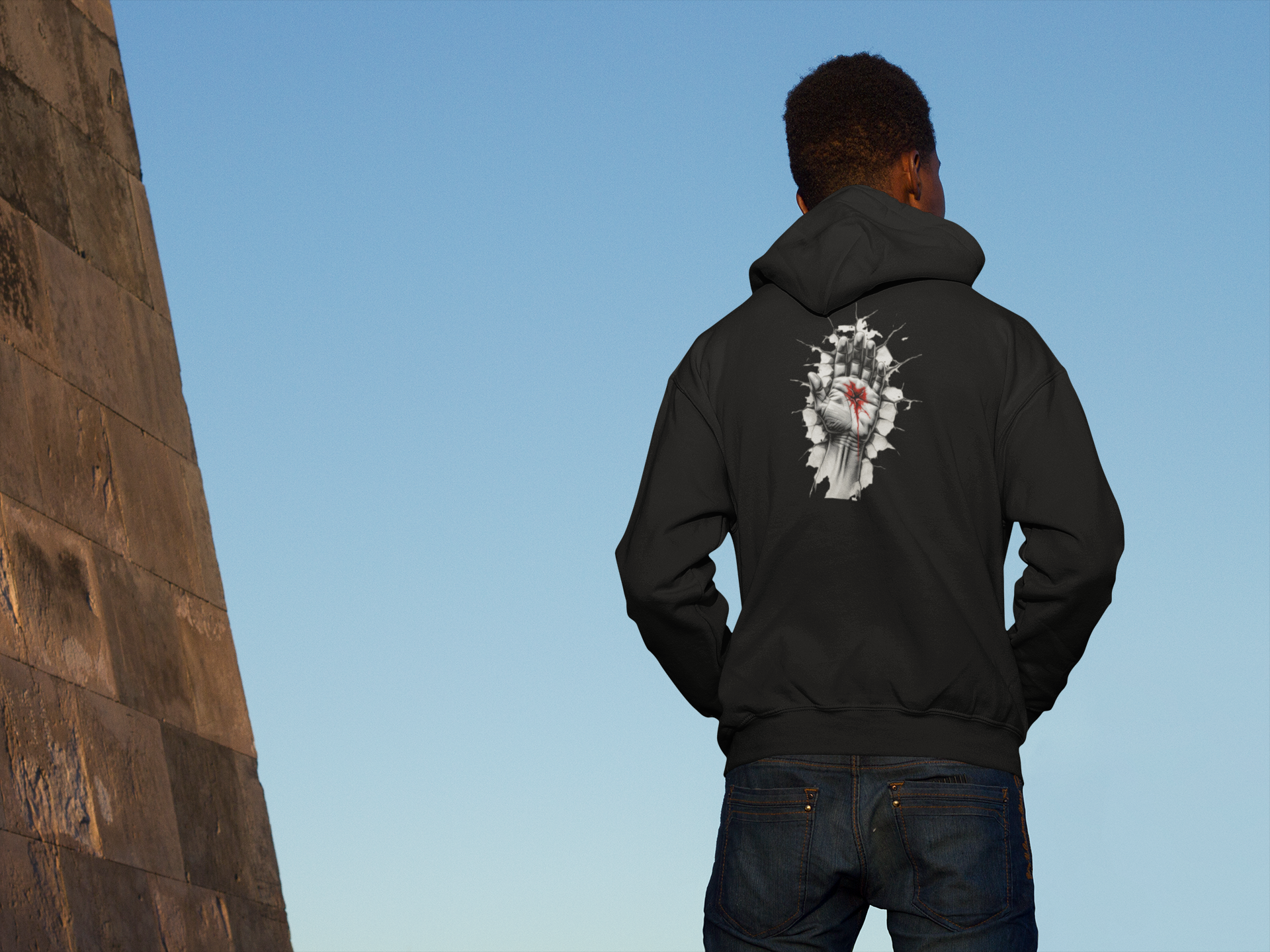 Shadow Hoodie 'Hand Piercing'