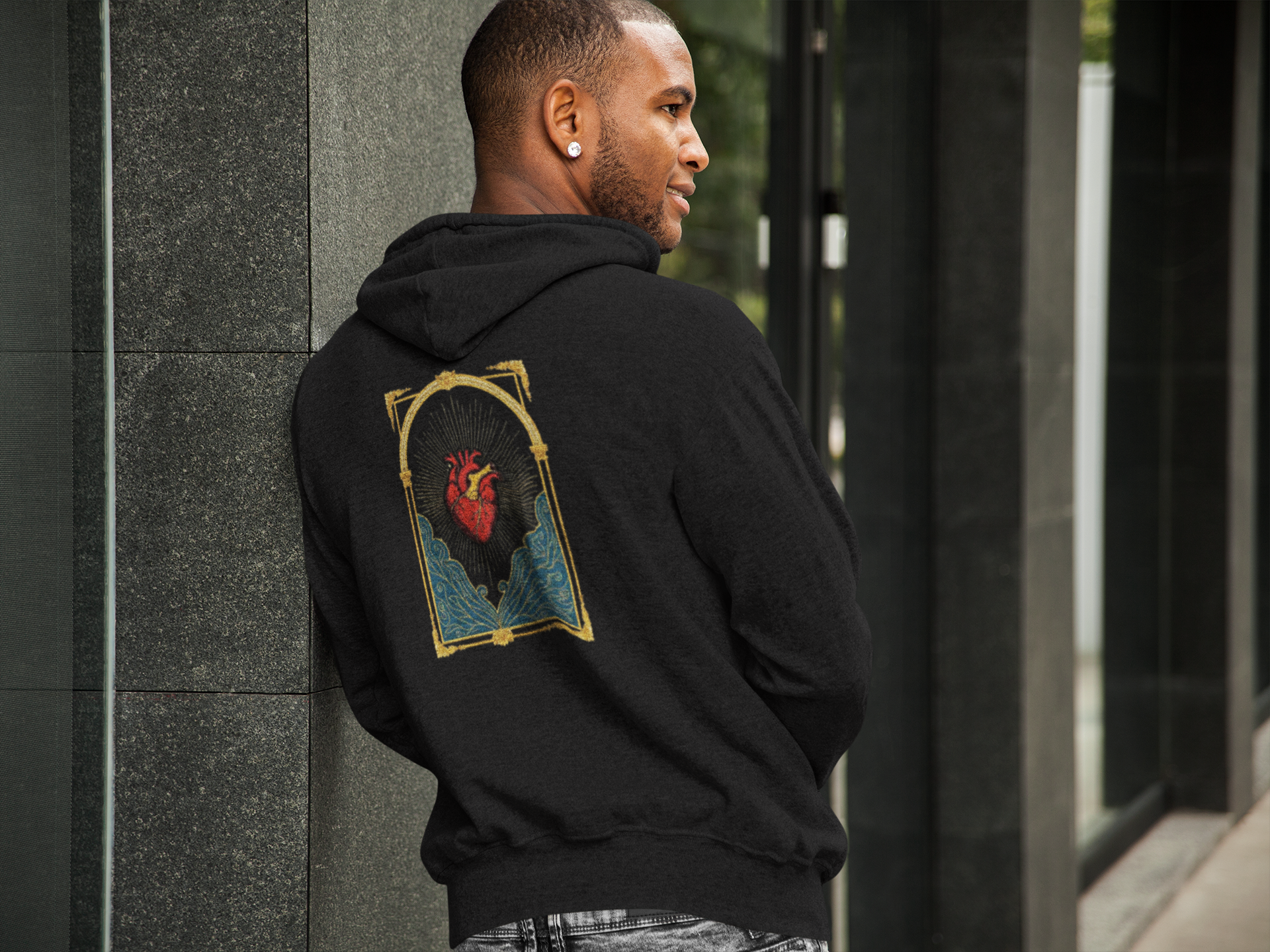 Shadow Hoodie 'Gold Heart'