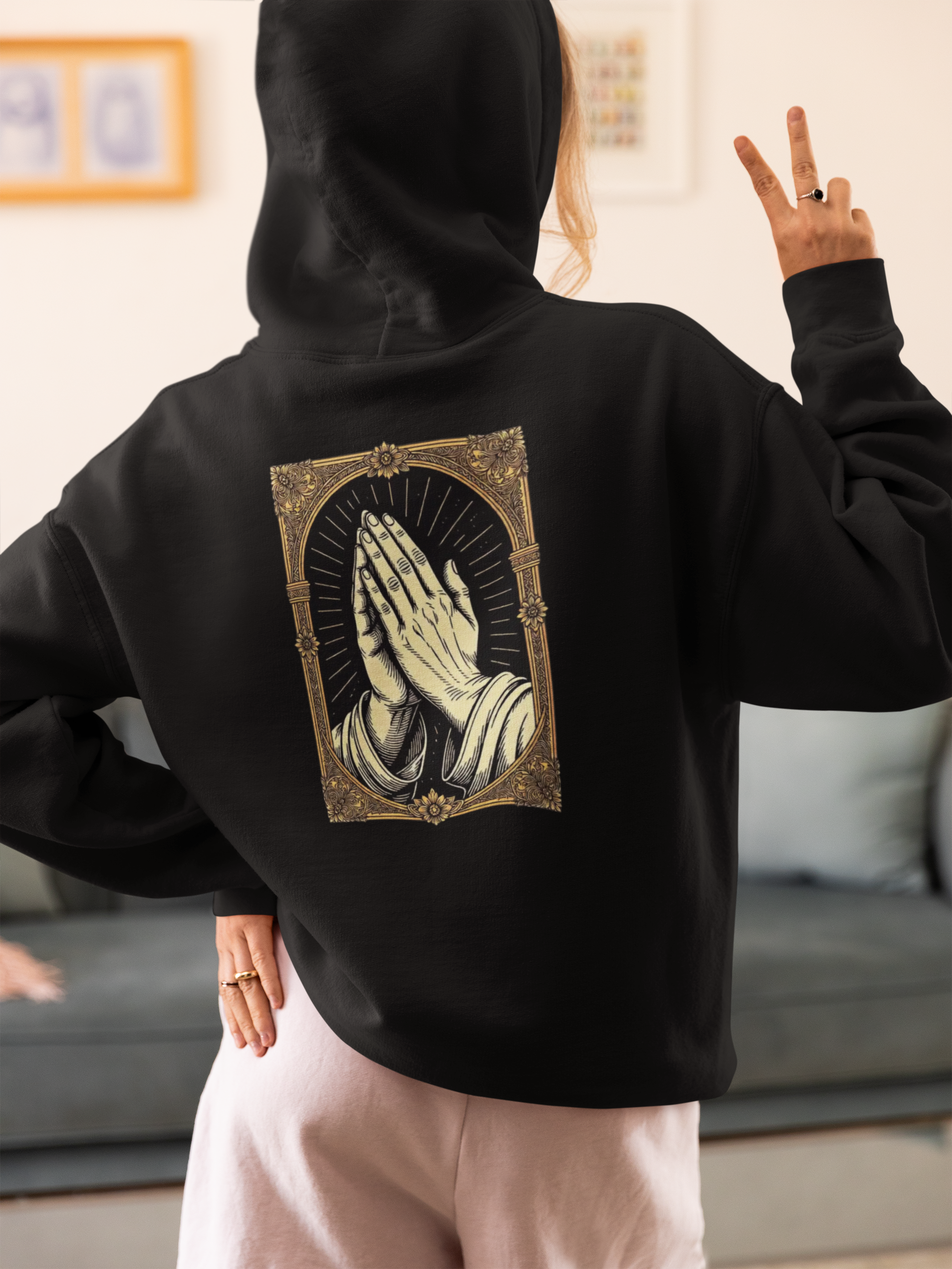 Shadow Hoodie 'Praying Hands'